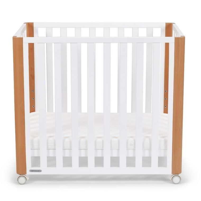 Kinderkraft, Koya, łóżeczko niemowlęce z funkcją kojca + materac, White