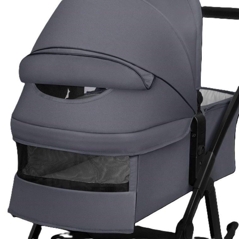 Lionelo, Amber Plus, wózek wielofunkcyjny 3w1, Grey Graphite