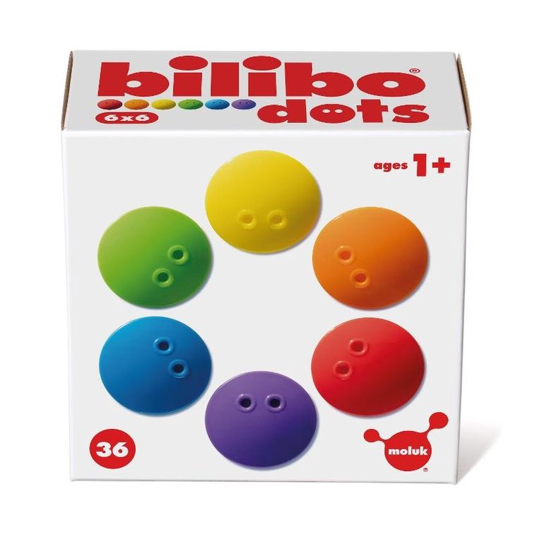 Moluk, Bilibo Dots, kolorowe żetony do kreatywnej zabawy, 36 szt.