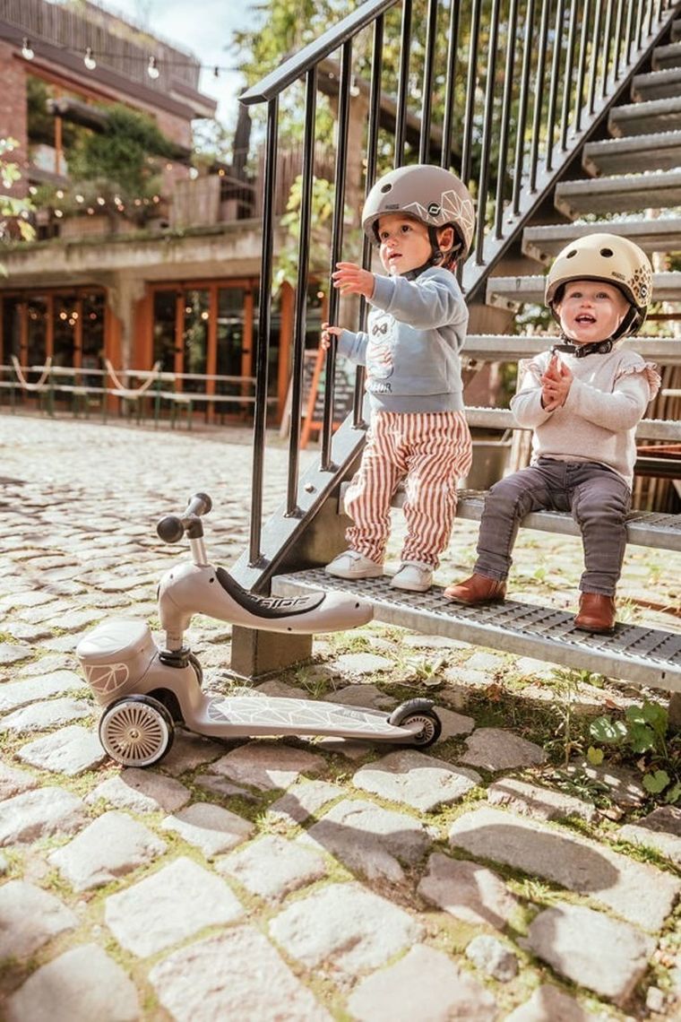 Scoot & Ride, Highwaykick 1, Lifestyle, jeździk i hulajnoga 2w1, Brown Lines