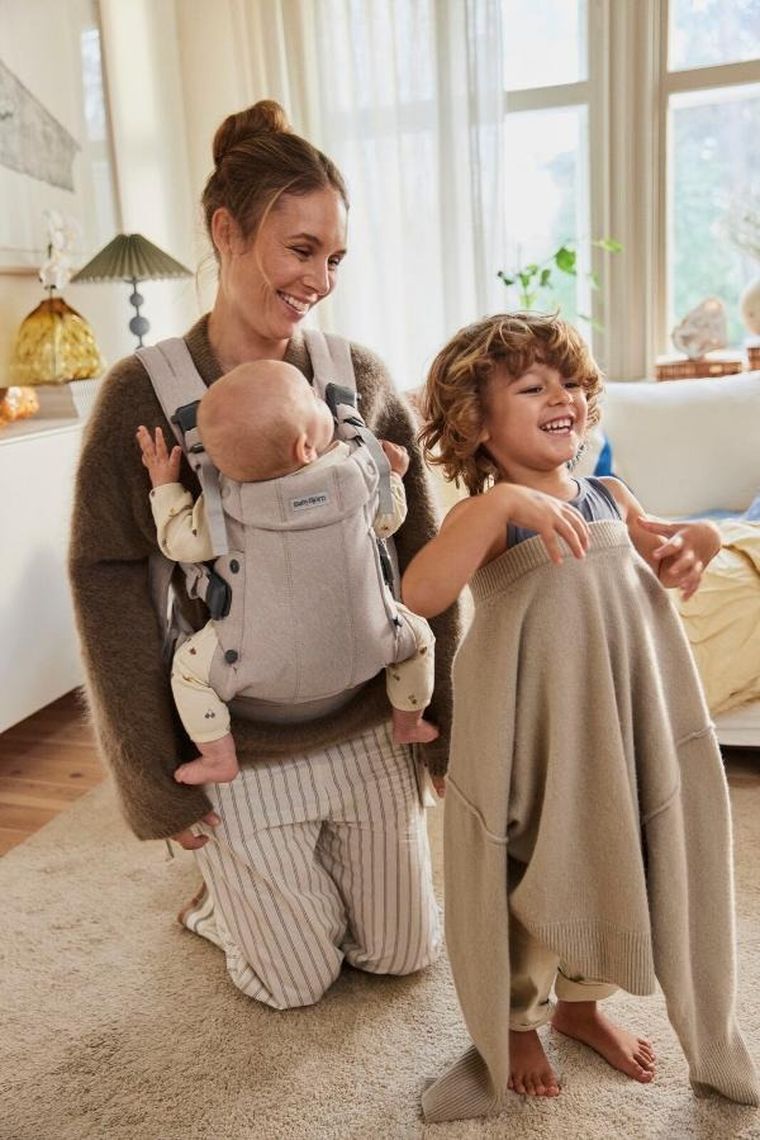 BabyBjörn, Harmony, nosidełko, woven, jasny beż