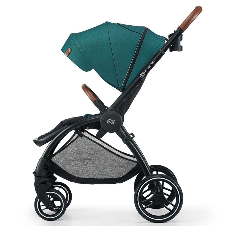 Kinderkraft, Evolution Cocoon, wózek wielofunkcyjny 2w1, Midnight Green