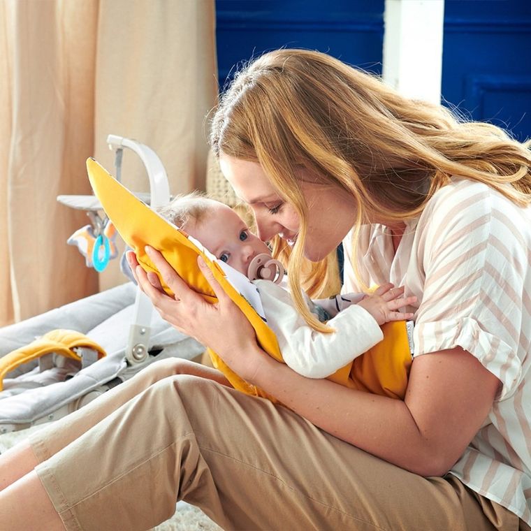 Kinderkraft, Felio, leżaczek 3w1, Peony Rose