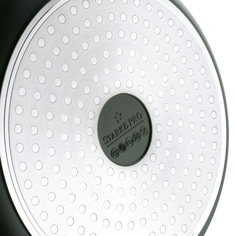 Starke Pro, Naturale, zestaw garnków marmurowych z pokrywką i patelnia, 10 elementów