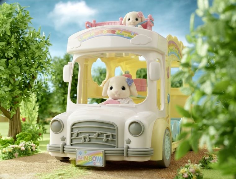 Sylvanian Families, Kolorowy Autobus, rozkładany pojazd, 5744