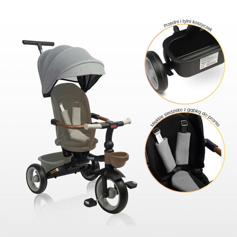 Toyz, Saber, rowerek 3-kołowy, beige