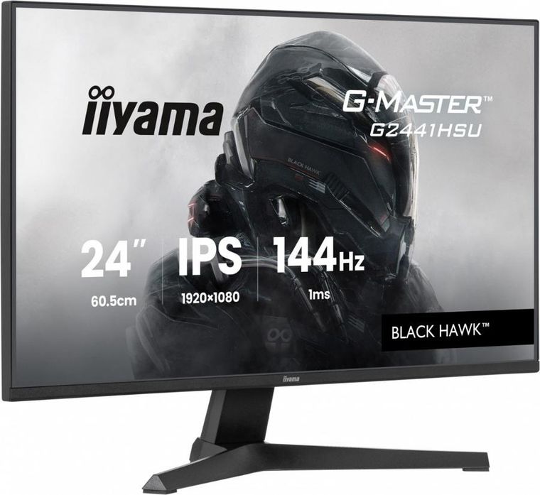 Iiyama, monitor, 23,8", G2441HSU-B1 IPS, FHD, 144Hz, 1ms, 2xUSB, 350cd