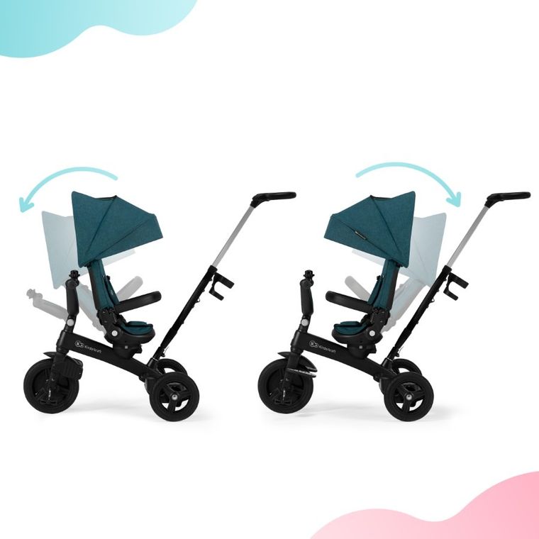 Kinderkraft, Twipper, rowerek trójkołowy, Green