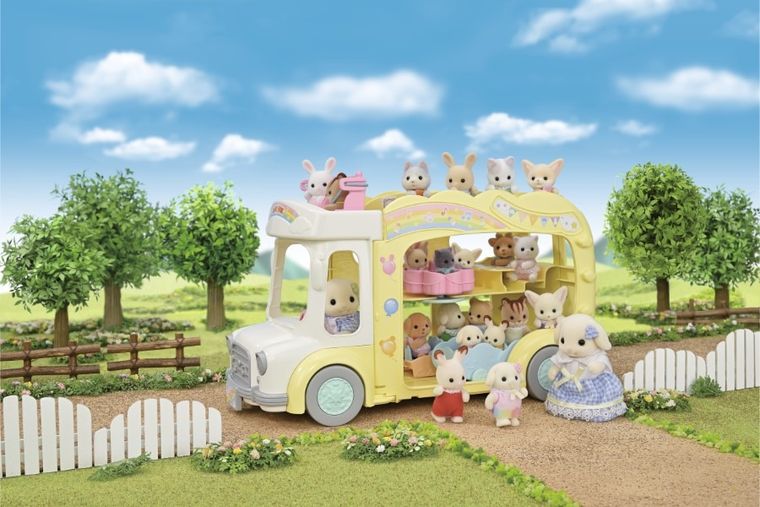 Sylvanian Families, Kolorowy Autobus, rozkładany pojazd, 5744