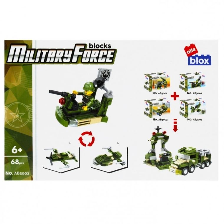 Alleblox, wojsko, klocki konstrukcyjne