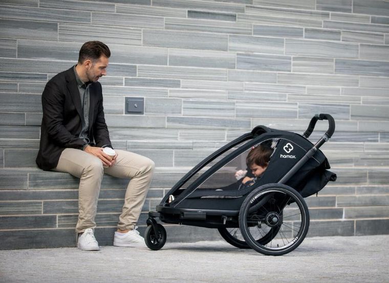 Hamax, Breeze One, przyczepka rowerowa, Black