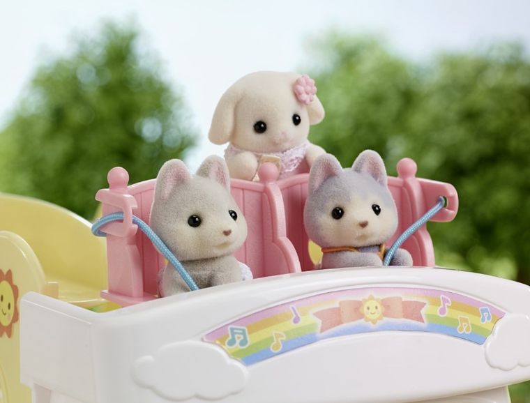 Sylvanian Families, Kolorowy Autobus, rozkładany pojazd, 5744