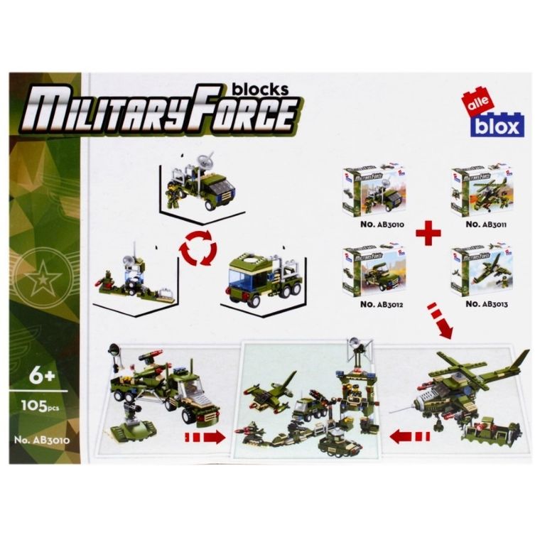 Alleblox, wojsko, klocki konstrukcyjne