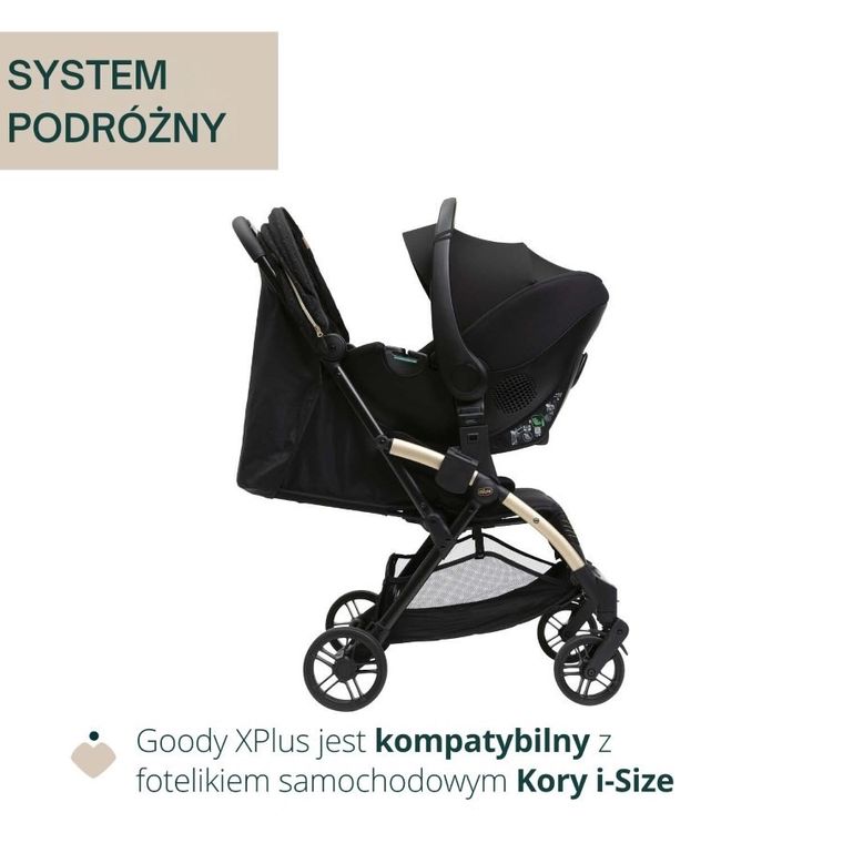 Chicco, Goody Xplus, wózek spacerowy, Black