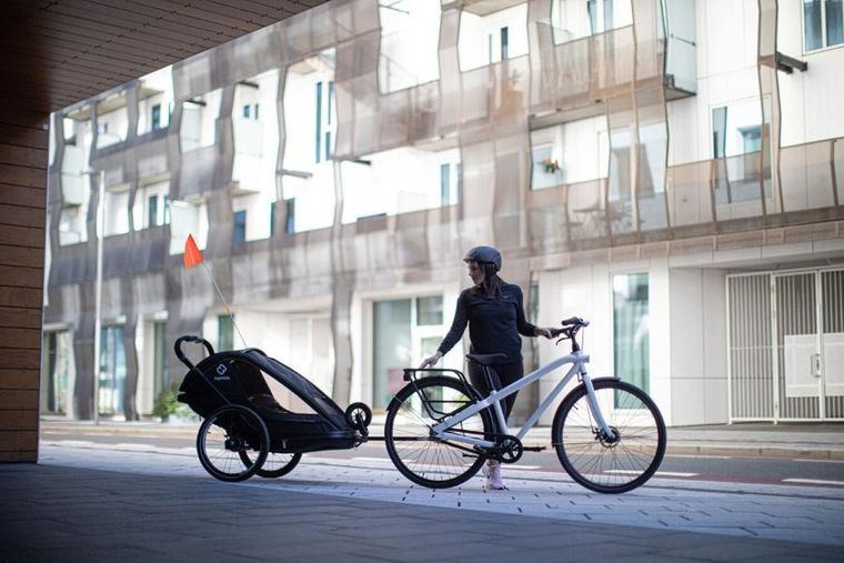 Hamax, Breeze, przyczepka rowerowa, podwójna, Black