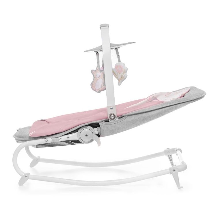 Kinderkraft, Felio, leżaczek 3w1, Peony Rose