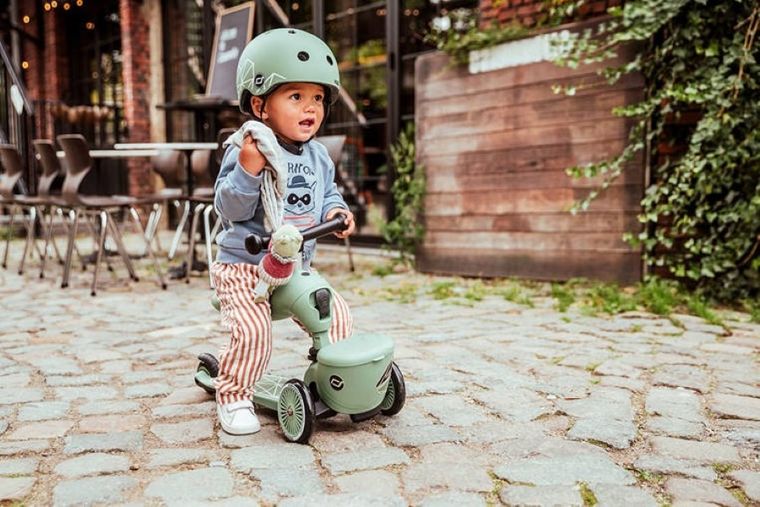 Scoot & Ride, Highwaykick 1, Lifestyle, jeździk i hulajnoga 2w1, Green Lines