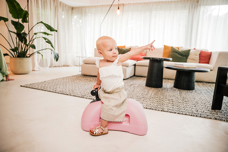Scoot & Ride, My First, ewolucyjny jeździk pchacz, rose, 3w1