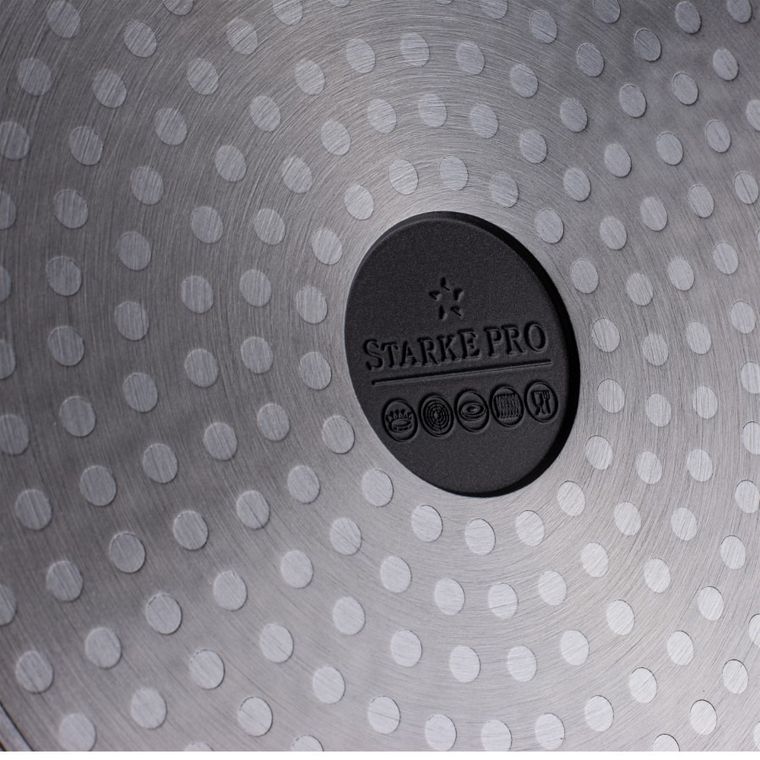 Starke Pro, Redwood, zestaw garnków z pokrywką i patelnia, 10 elementów