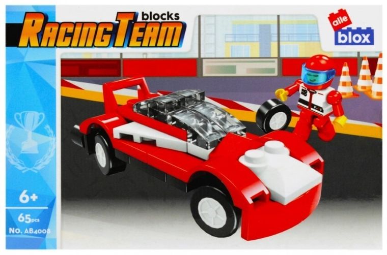 Alleblox, samochód wyścigowy, klocki konstrukcyjne