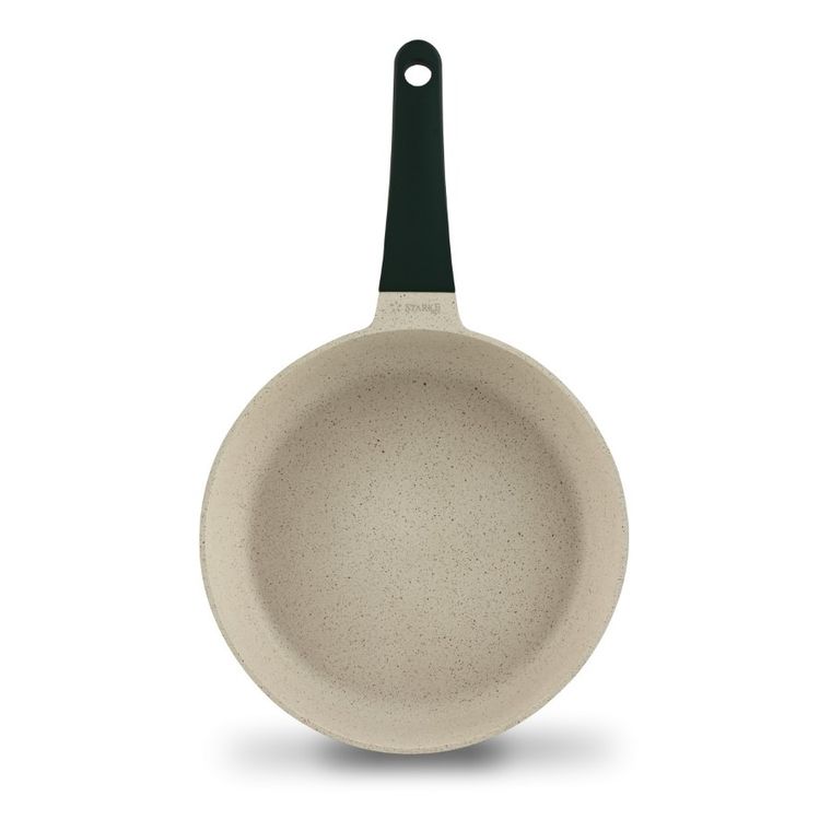 Starke Pro, Naturale, zestaw garnków marmurowych z pokrywką i patelnia, 10 elementów