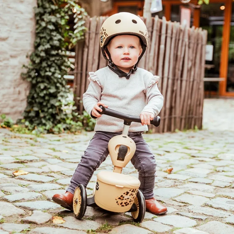 Scoot & Ride, Highwaykick 1, Lifestyle, jeździk i hulajnoga 2w1, Leopard