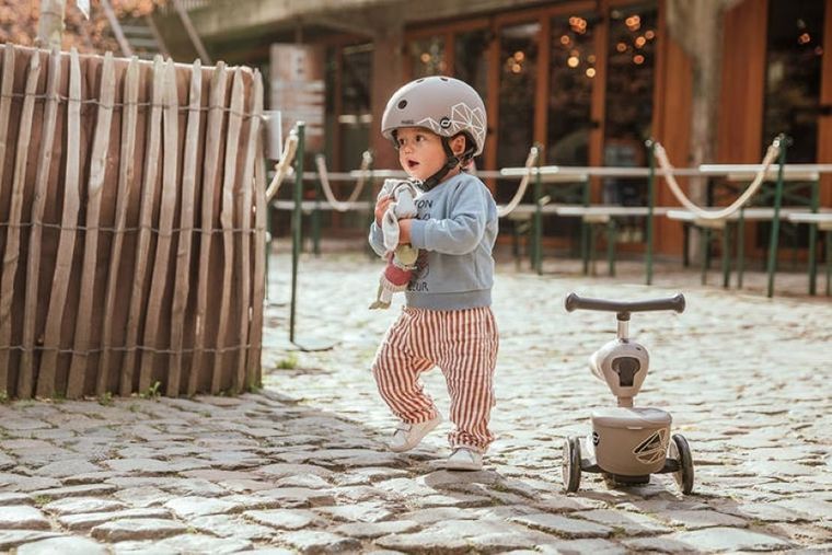 Scoot & Ride, Highwaykick 1, Lifestyle, jeździk i hulajnoga 2w1, Brown Lines