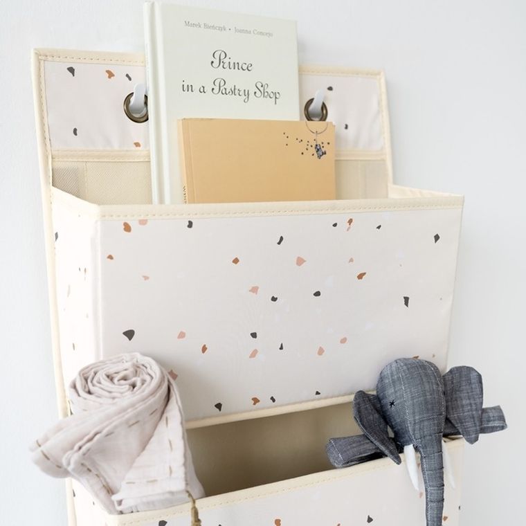 3 Sprouts, organizer na drzwi wiszący, recycled, cream
