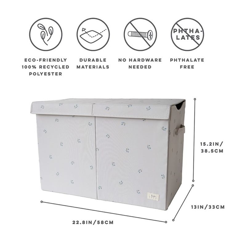 3 Sprouts, pudełko zamykane, recycled, blueberry taupe