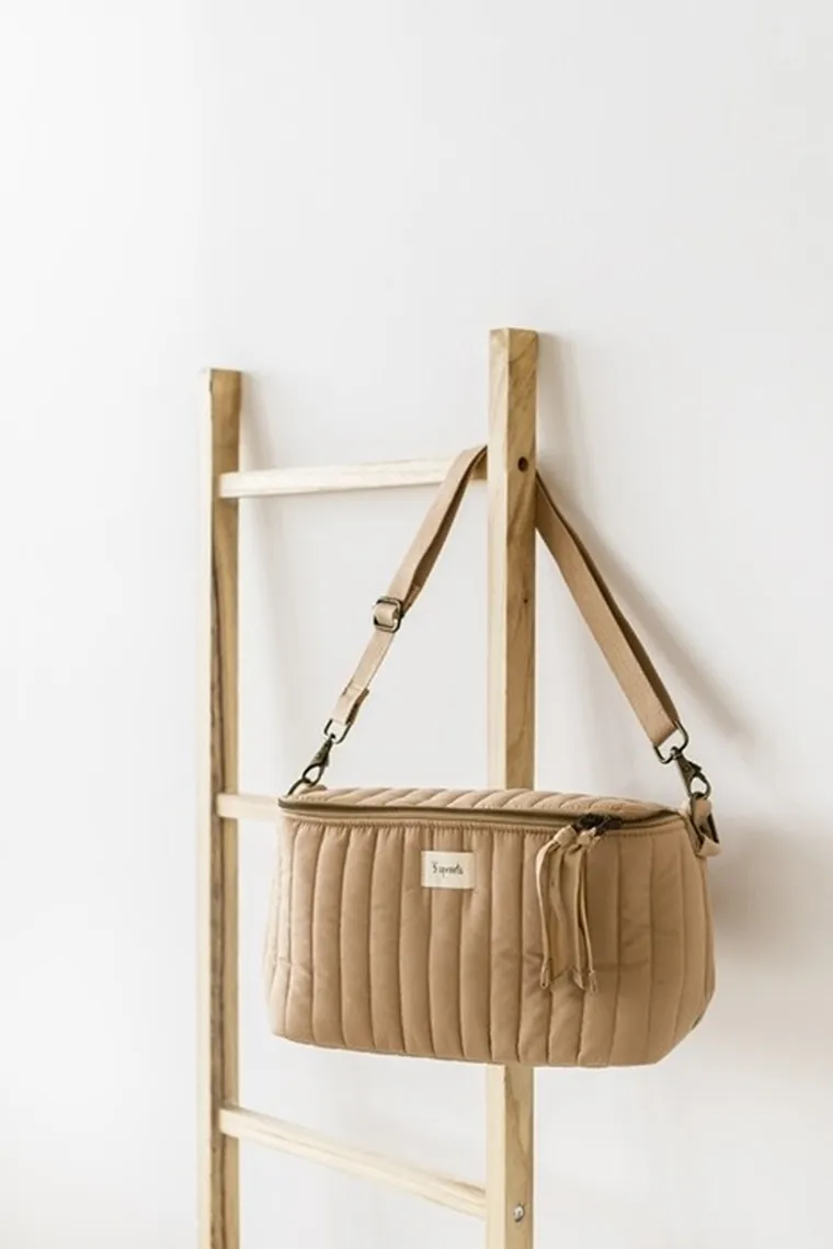 3 Sprouts, Quilted Solid, organizer do wózka, mustard