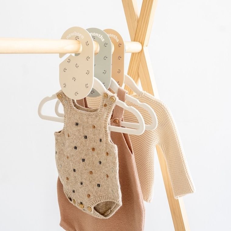 3 Sprouts, separator rozmiarów ubrań niemowlaka, blueberry