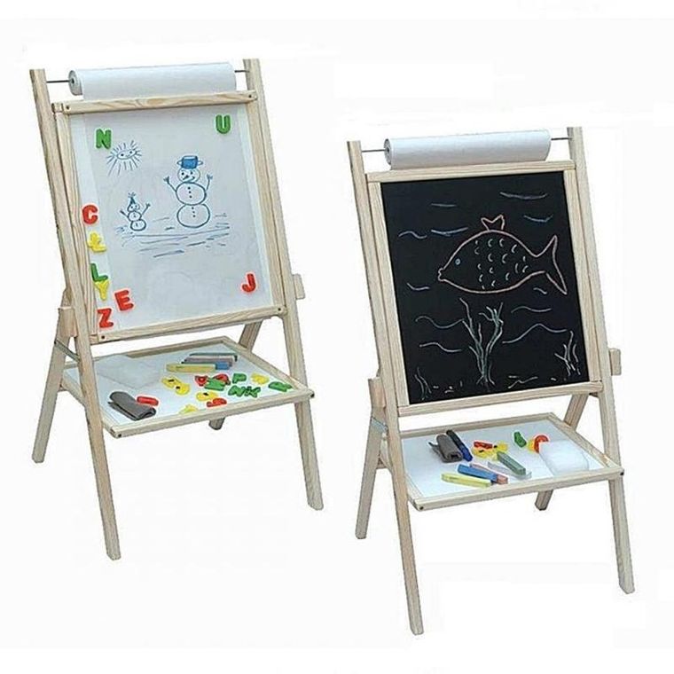 3toysm, tablica magnetyczna, dwustronna, drewniana