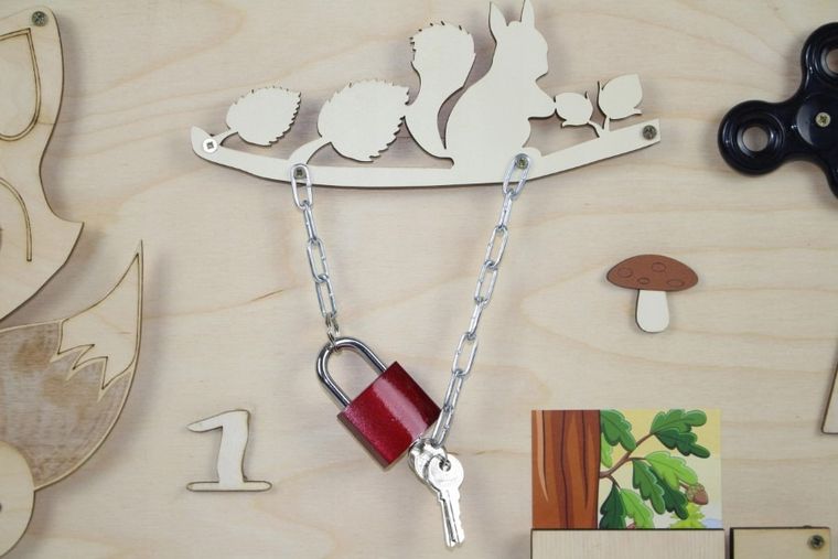 3toysm, tablica manipulacyjna, las, 50-75 cm