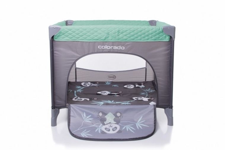 4Baby, Colorado, łóżeczko turystyczne, kojec, Green