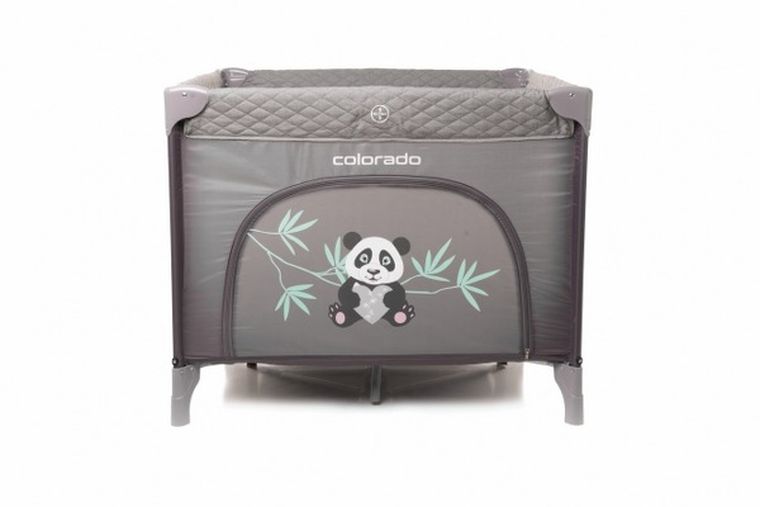 4Baby, Colorado, łóżeczko turystyczne, kojec, Grey
