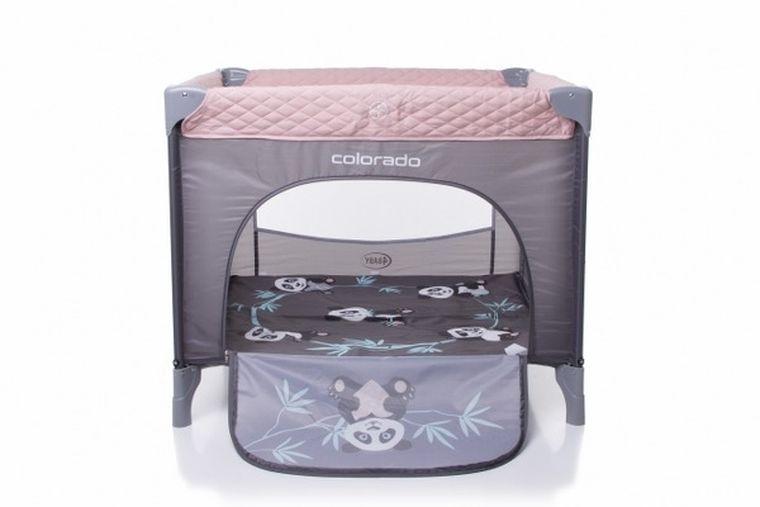 4Baby, Colorado, łóżeczko turystyczne, kojec, Pink