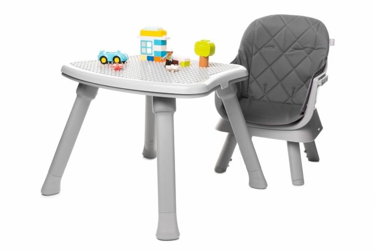 4Baby, Master XXIII, krzesełko do karmienia, 2w1, Grey