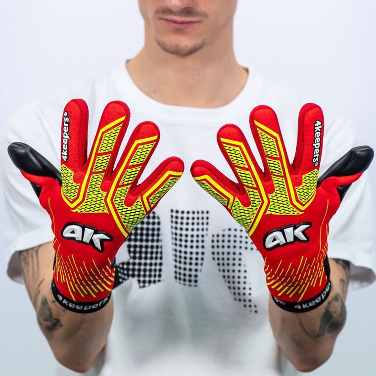 4keepers, rękawice piłkarskie, Neo Elegant Neo Lava NC S982849, rozmiar 9