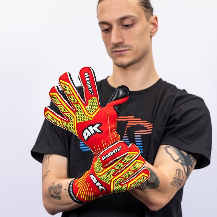 4keepers, rękawice piłkarskie, Neo Elegant Neo Lava RF2G, rozmiar 8