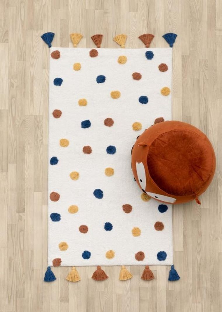 4living, dywan bawełniany w kropki, 70-120 cm