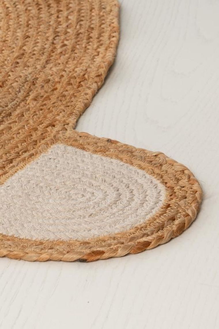 4living, dywanik jutowy z misiem, 120 cm