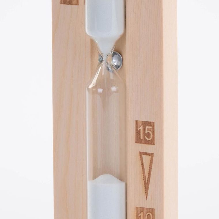 4living, klepsydra do sauny, drewno sosnowe