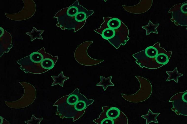 4living, narzuta dla dzieci, świecąca w ciemności Glow, 125-150 cm