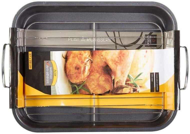 5five Simply Smart, forma do pieczenia z rusztem i uchwytami, 37-29-5,5 cm, stal nierdzewna