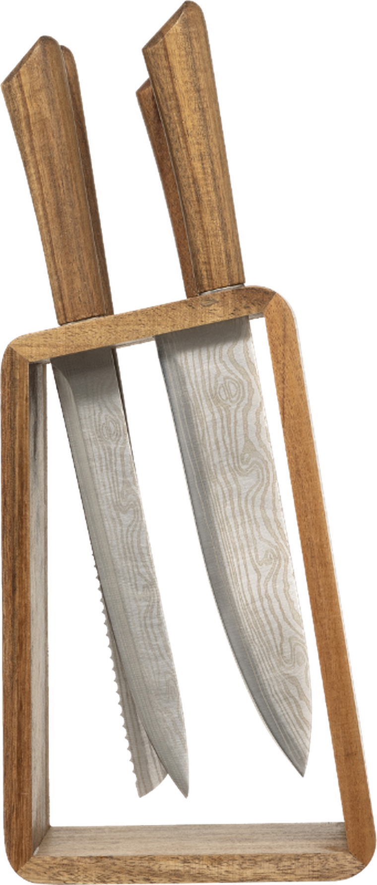 5five Simply Smart, Harmony, zestaw noży z drewnianym stojakiem, 6 elementów