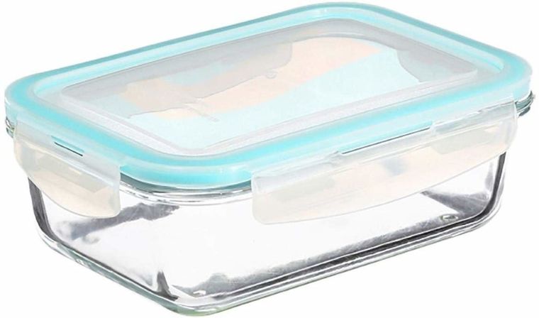 5five Simply Smart, komplet pojemników na żywność z zamknięciem, 3 pojemności, szklany