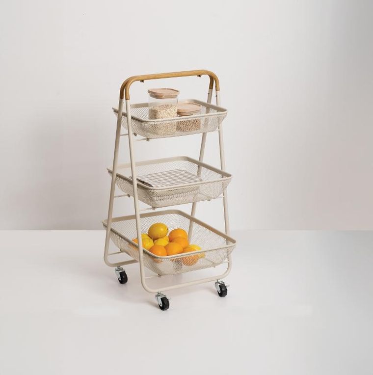 5five simply smart, Mayaj, wózek kuchenny na kółkach, 3 kosze