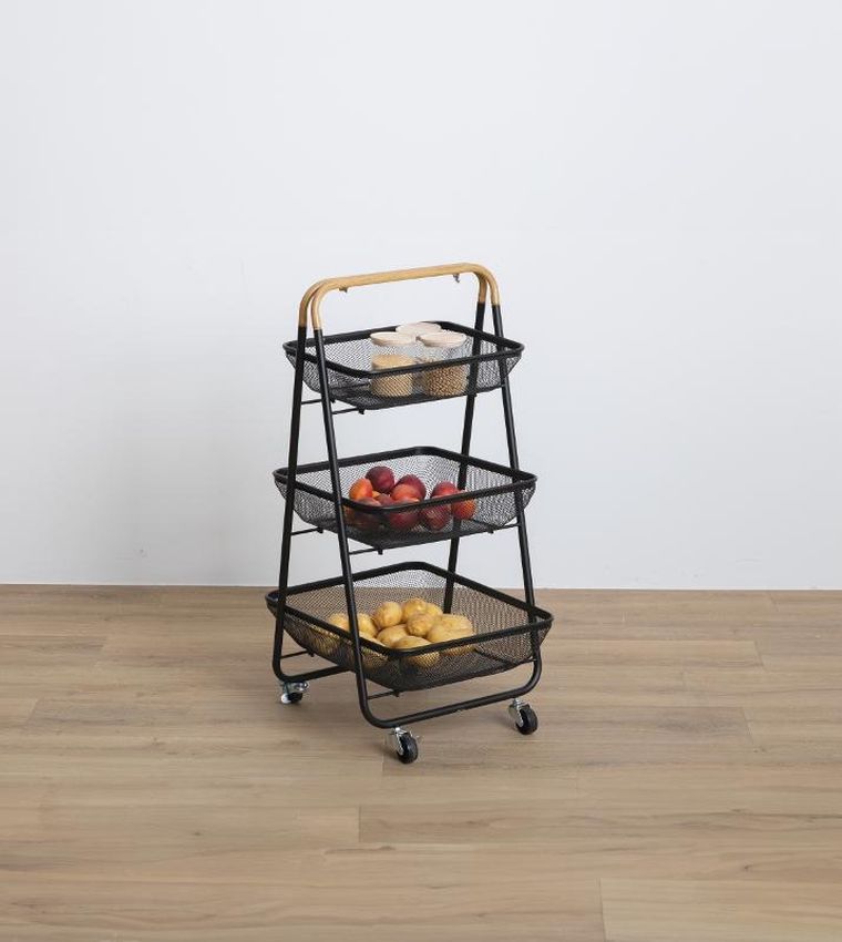 5five simply smart, Mayaj, wózek kuchenny na kółkach, 3 kosze