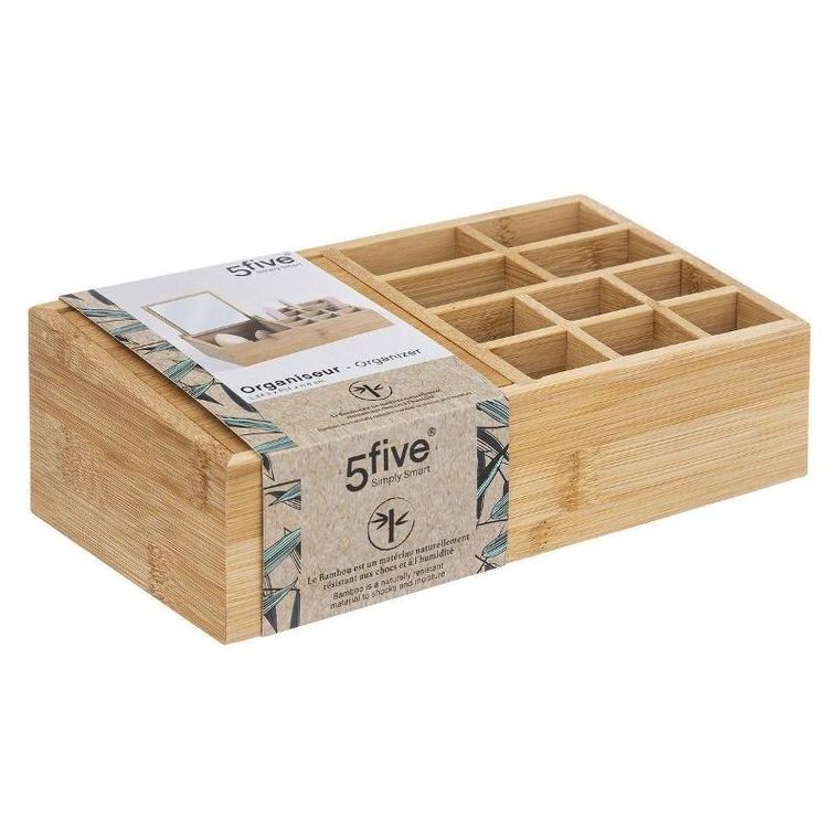 5five Simply Smart, organizer bambusowy z lusterkiem, 24-14 cm