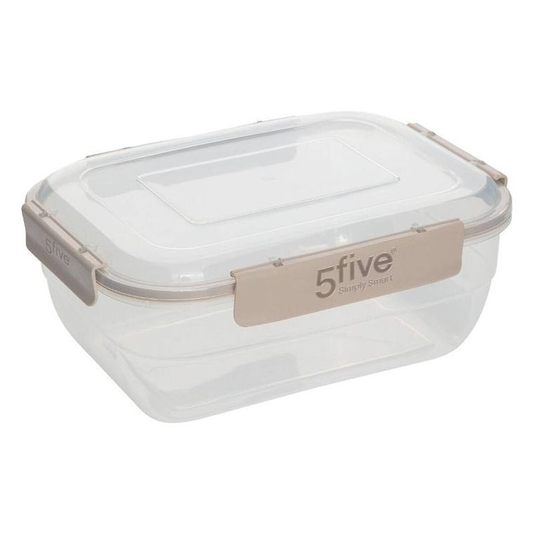 5five Simply Smart, pojemniki na żywność zamykane na klik klic, prostokątne, 4 szt.